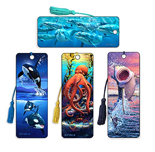 3D Lenticular Royce Bookmarks by Artgame (SEA Life Set)