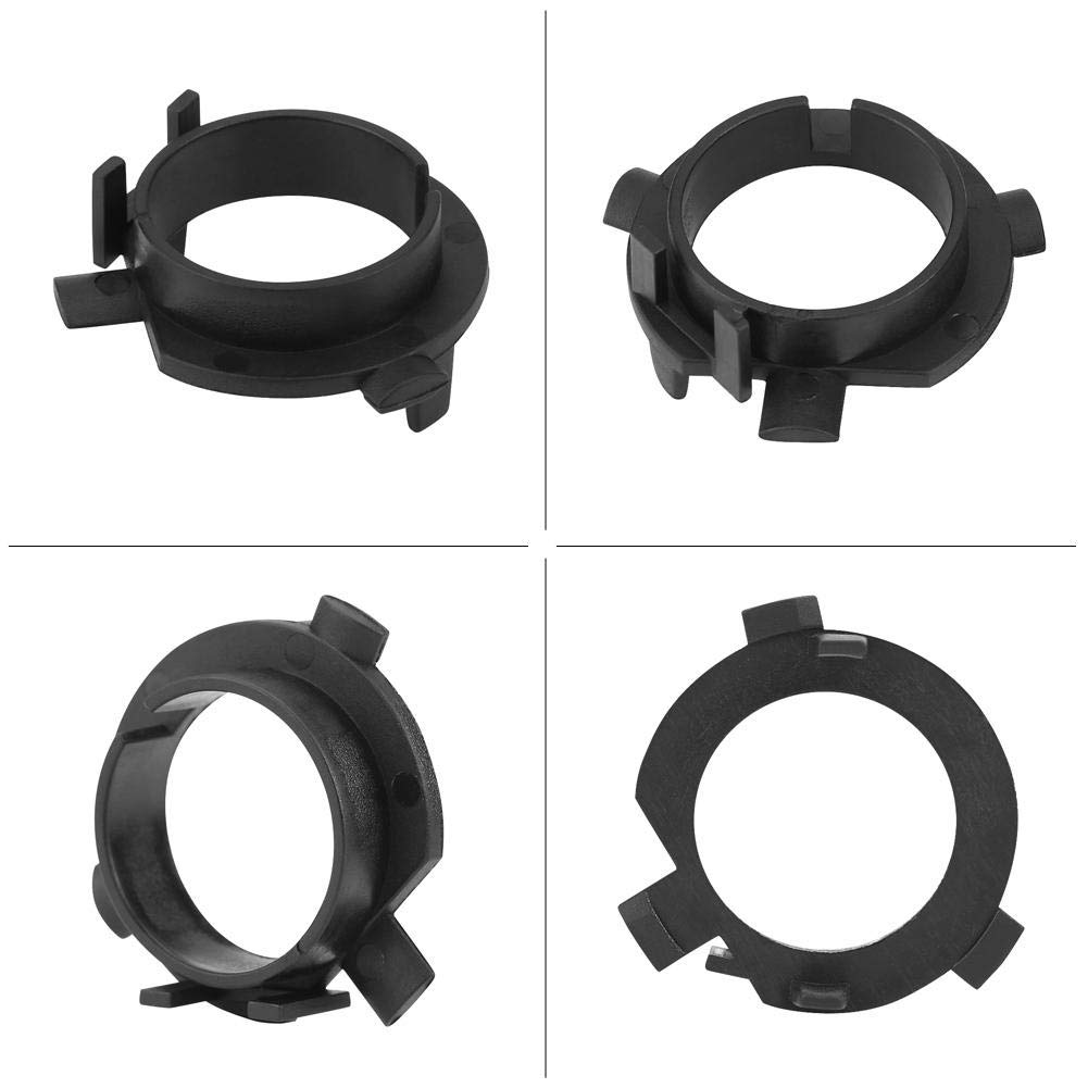 Adaptateur H7 LED Pour Phare Voiture - Alliage Aluminium Argenté, Compatible Multiple Modèles