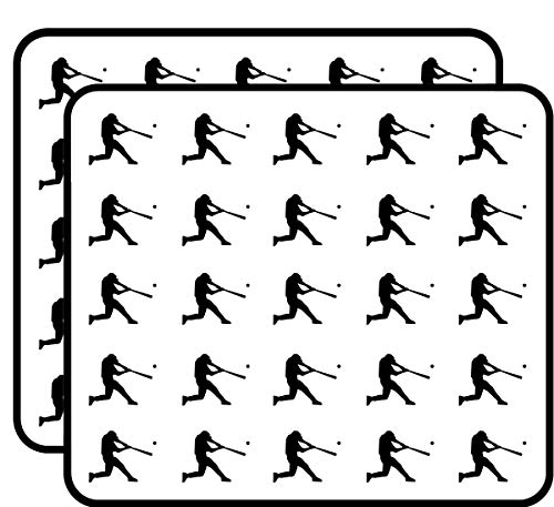 Baseball Hitter Hitting The Ball Sticker for Scrapbooking, Calendars, Arts,
