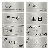 Anvis 表札 プレート マグネット 両面