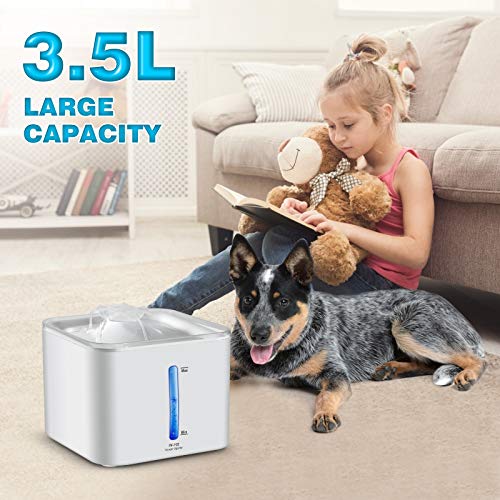 ANPETBEST Water Fountain for Cats and Dogs, 3.5L Large Automatic Pet Water Fountain Drinking Ultra Quiet Dog Water… - Image 2