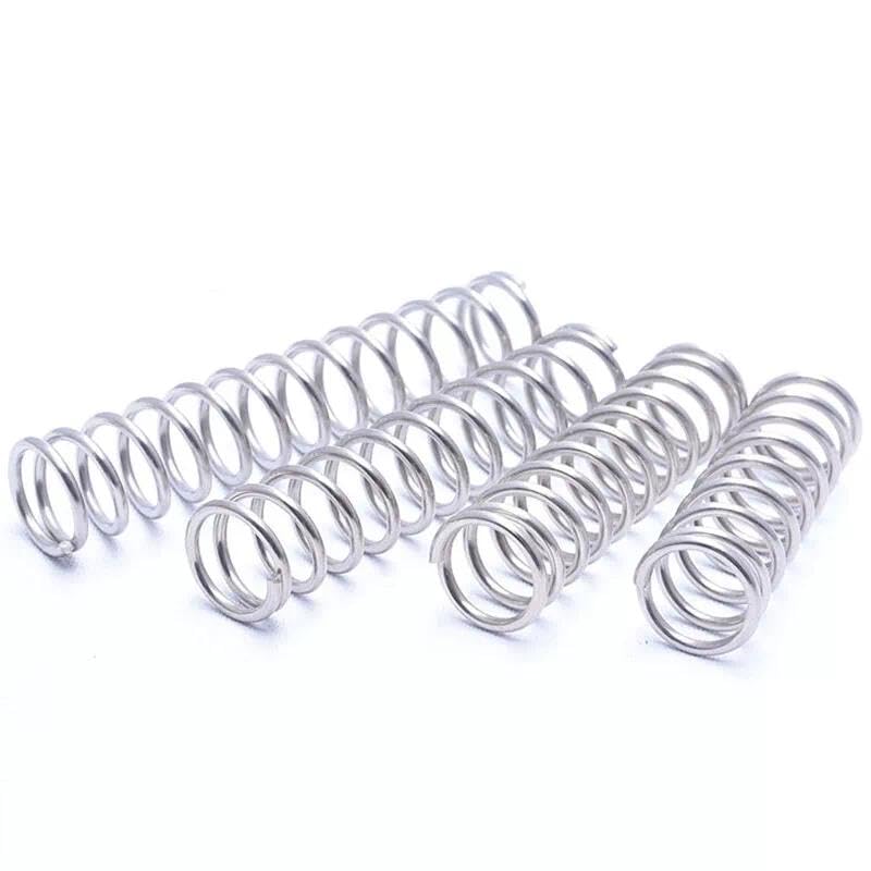 304 Stainless Steel Compression Springs - Wire Diameter 0.8mm, Outer Diameter 8mm, Length 10-305mm(100pc 8x40mm)
