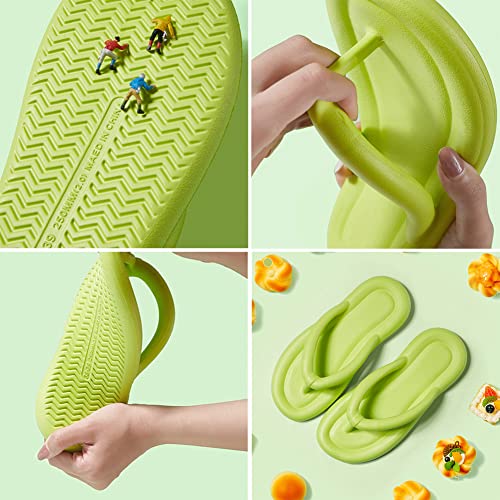 KEYUSHOP Summer Beach Flip Flops Womens Men Thong Flip Flops Sandals Slip on Slippers with Super Soft EVA Footbed - Comfortable Walking for Summer Travelling3