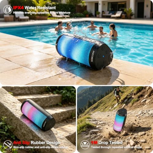Bluetooth Speaker, Portable Wireless, 20W HD Stereo Sound, 30H Playtime - image 5