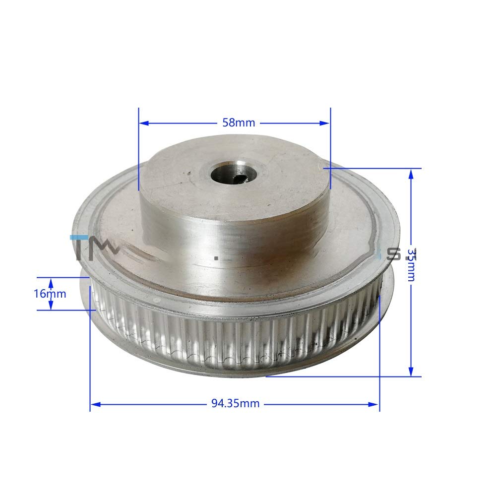 Polea de distribución 60 Dientes 5 M polea de la polea de la polea 10-25mm, Ajuste Ancho 15mm HTD 5M Cinturón de Tiempo 60T 60TEHETH, POLEO SINCRÓNICO HTD 5M