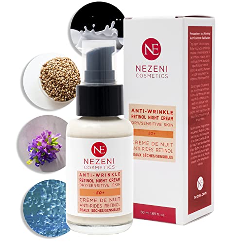 Nezeni Crema Noche BAKUCHIOL Antiarrugas Mujer/Hombre 26 Activos | Rellenador Arrugas Profundas |...