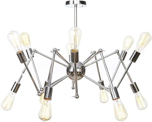 HYJAUSXB Indoor Led Ceiling Pendant, E26 Gold Chandelier Modern Pendant Light Lighting V-intage Fixtures,Foyer