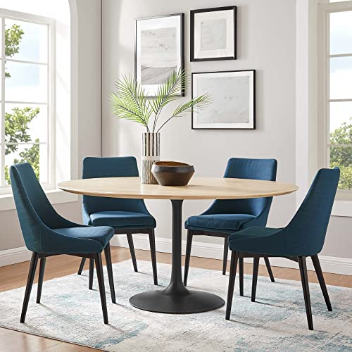 Image of Modway Lippa Dining Table, 60 inch, Black Natural