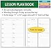 6 Period EXTRA Large Teacher Lesson Plan; Days Horizontally Across the Top (King Plan)