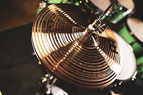 Meinl Cymbals HCS Bronze Hihat 13 Zoll (Video) Schlagzeug Becken – Paar – (33,02cm) B8 Bronze, Traditionelles Finish (HCSB13H)