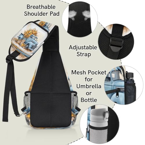 Bolso tipo sling unisex para viaje y senderismo miniatura 4