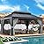 Aoxun 12' X 16' Permanent Hardtop Gazebo Aluminum Gazebo with Galvanized Steel Double Roof for Patio Lawn and Garden, Curtains and Netting Included, Grey
