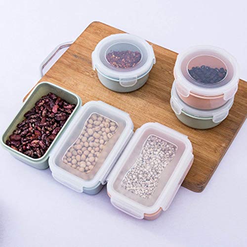 es Cucina Frigorifero Sigillato Plastica Crisper Cibo Scatola Pranzo Cibo Serbatoio Conservazione Classificazione Po