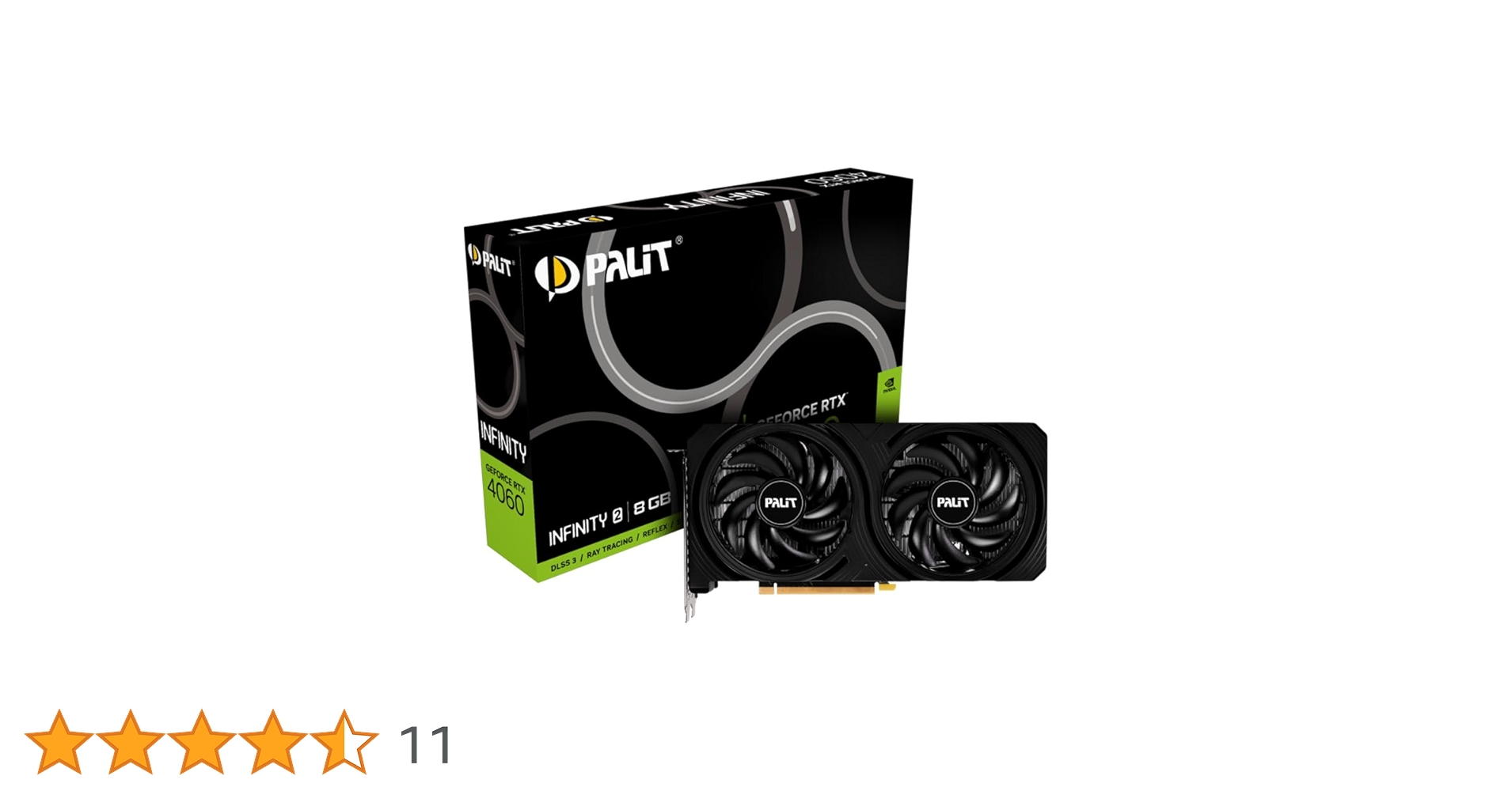 動作品】Palit RTX4060 INFINITY2 8GB【中古】 Palit GeForce RTX 4060