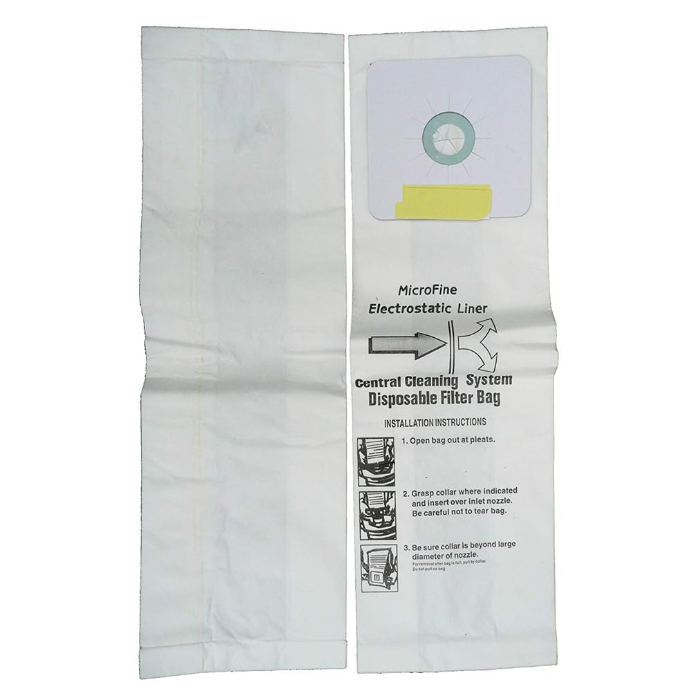 GULUANT 2 Pack Replacement DVC HEPA Central Vacuum Bag for Nutone CV350 CV352 CV352W CV353 CV450 CV653 CV750 for Beam for Electrolux 167 3067 BU165 V165 Models