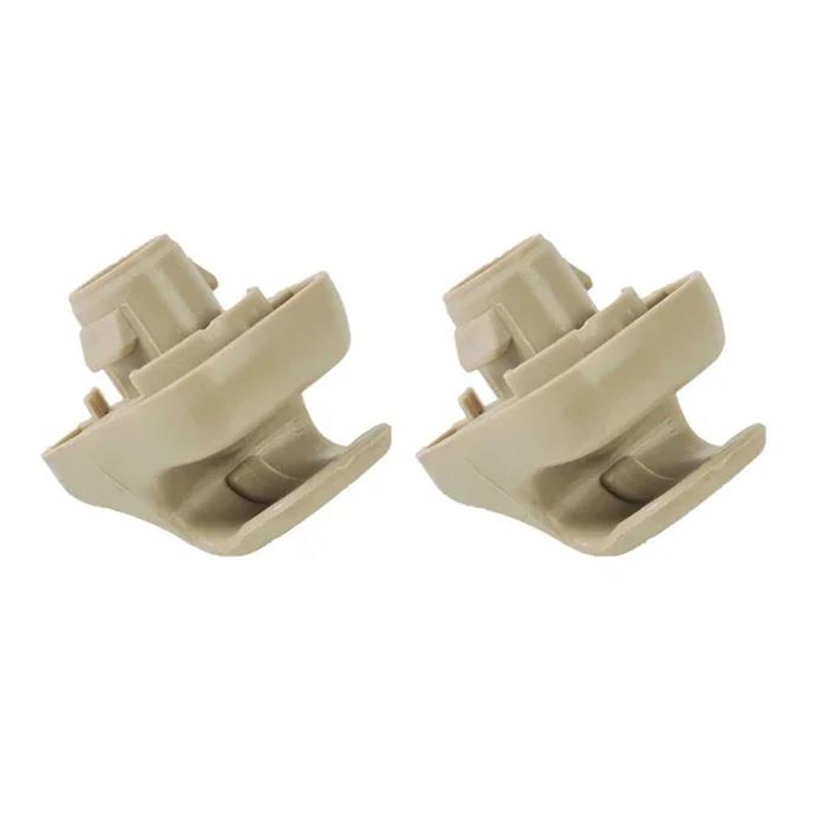 gancho para visera coche Gancho para visera de coche, 88217-S04-003ZA 88217S01A01ZA, 1/2 piezas, para Ridgeline 2006-2011(2pcs-Beige)