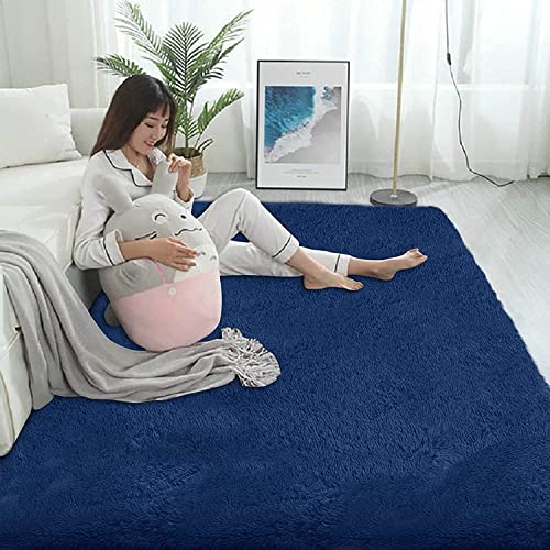 Image of Homes Fluffy Living Room Soft Touch Rectangular Carpet Comfy Bedroom Anti Skid Drawing Kids Room 10x10 Square