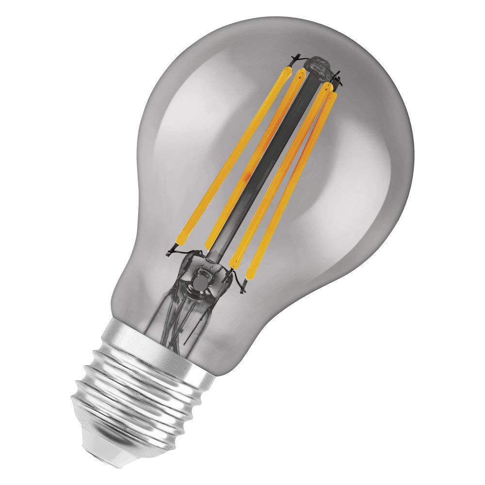 LEDVANCE Smarte LED-Lampe mit Bluetooth Mesh Technologie, Sockel E27, Dimmbar, Warmweiß (2700K), ersetzt Glühlampen mit 44W, steuerbar mit Alexa, Google und Apple, BT Filament Classic DIM, 4er-Pack