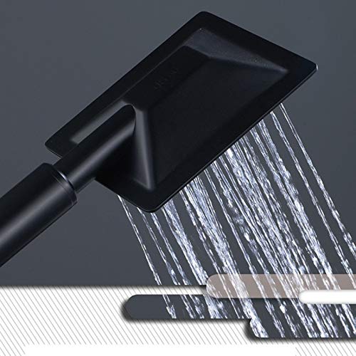 Pommeau de douche noir anticalcaire pour éliminer les jets bouchés et ternes - 5