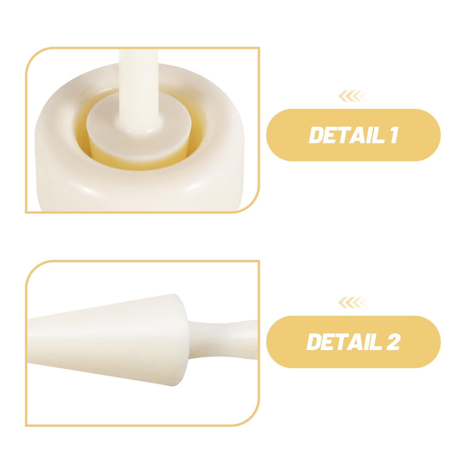 Stampo per Gelato a Cono in Abs, Bianco, Facile da Usare