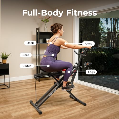 Sunny Health & Fitness Smart Heavy-Duty Row-N-Ride, Full-Body Squat Assist - image 2