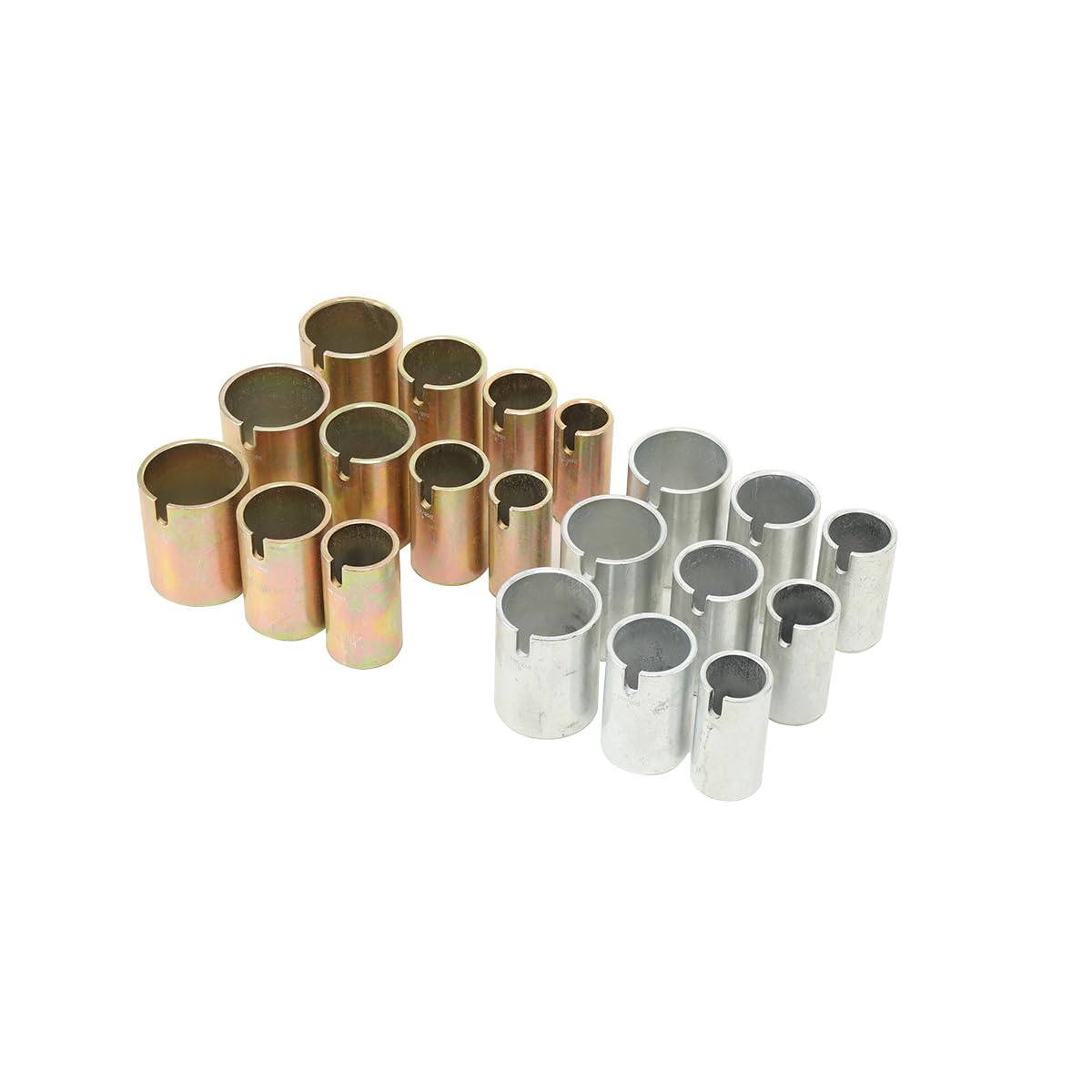 Estrattore Silent Block Auto, Kit di 26 Manicotti Universali in Acciaio Zincato, con Gomma Sostituibile, per Rimozione Sicura di Cuscinetti e Boccole, Compatibile con Alwo SA40 e SA40-E