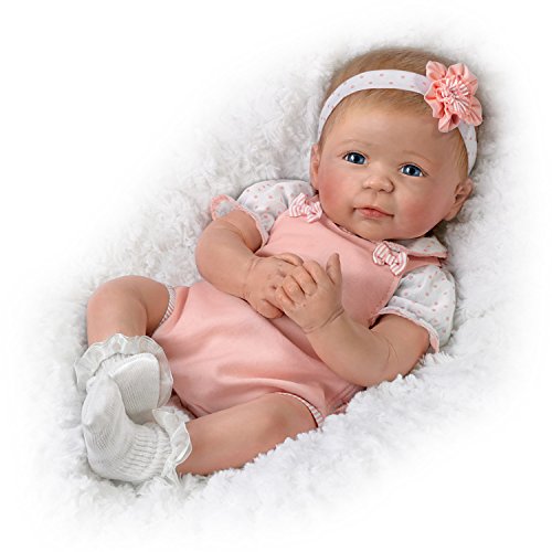 The Ashton - Drake Galleries Ava TrueTouchâ„¢ Silicone with Hand-Rooted Hair - Award-Winning Lifelike, Realistic Newborn Baby Doll