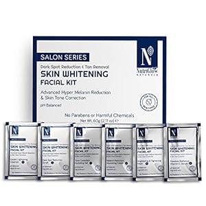 NutriGlow NATURAL’S Salon Series Facial Kit Helps in Dullness Treatment, All Skin Types (60gm)