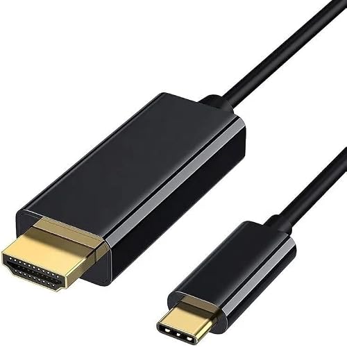 USB-C to HDMI Cable, Compatible with MacBook Pro, HDTV, Monitor, Projector, Samsung S22+, ChromeBook Pixel