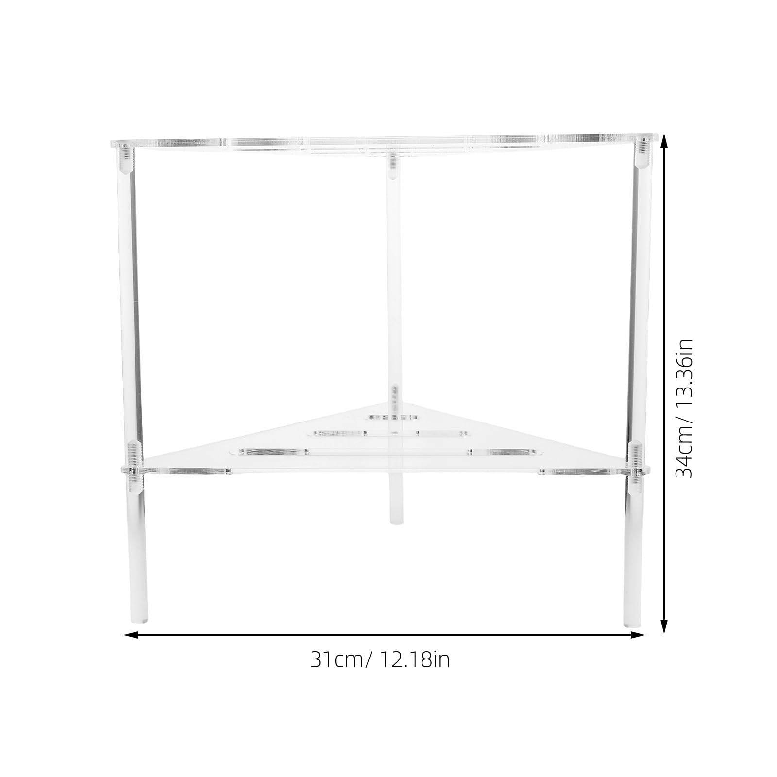 Organizador de Ducha Triangular de Acrílico Moderno y Fácil de Limpiar Diseño que Previene Acumulación de Agua, Estante de Pared para Baño y Almacenamiento en Esquina