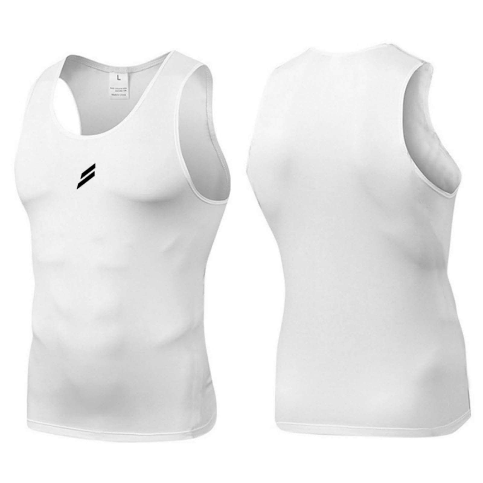 Chalecos casuales sin mangas para hombre, camisetas sin mangas con tiras reflectantes y cuello redondo para fitness al aire libre — view 5