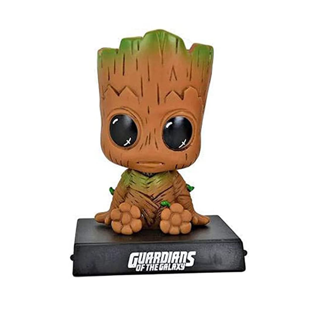 AG Traders Marvels Superhero Groot Bobble Head Action Figure with Mobile Holder for Cars dashboards Offices and for Home Decoration (B09KS1TRGR) Amazon Price History, Amazon Price Tracker