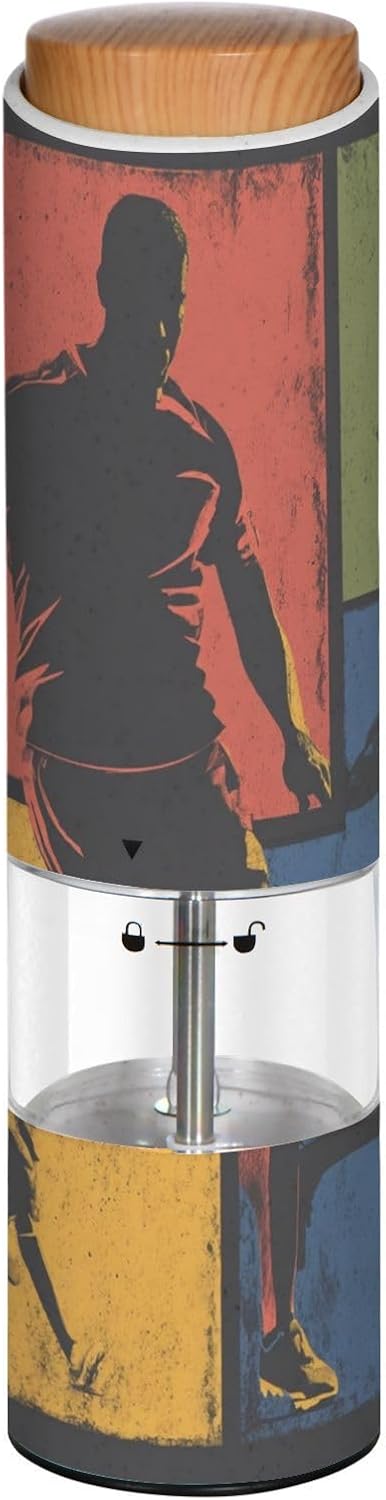 Colorful Soccer Electric Salt and Pepper Grinder Automatic Pepper Mill