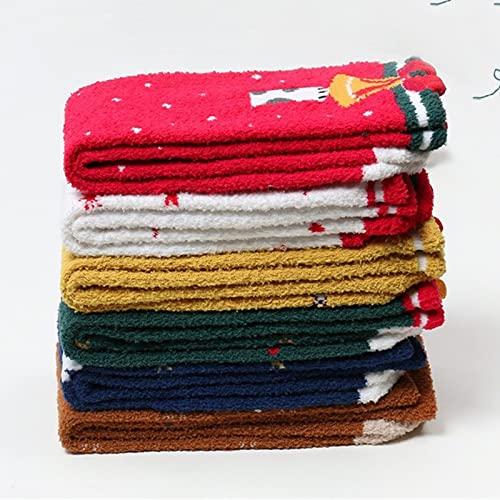 Boys Girls Christmas Socks Toddler Cozy Winter Stockings Warm Infant Fuzzy Non Slip Knee-High Socks Kids Xmas Socks4