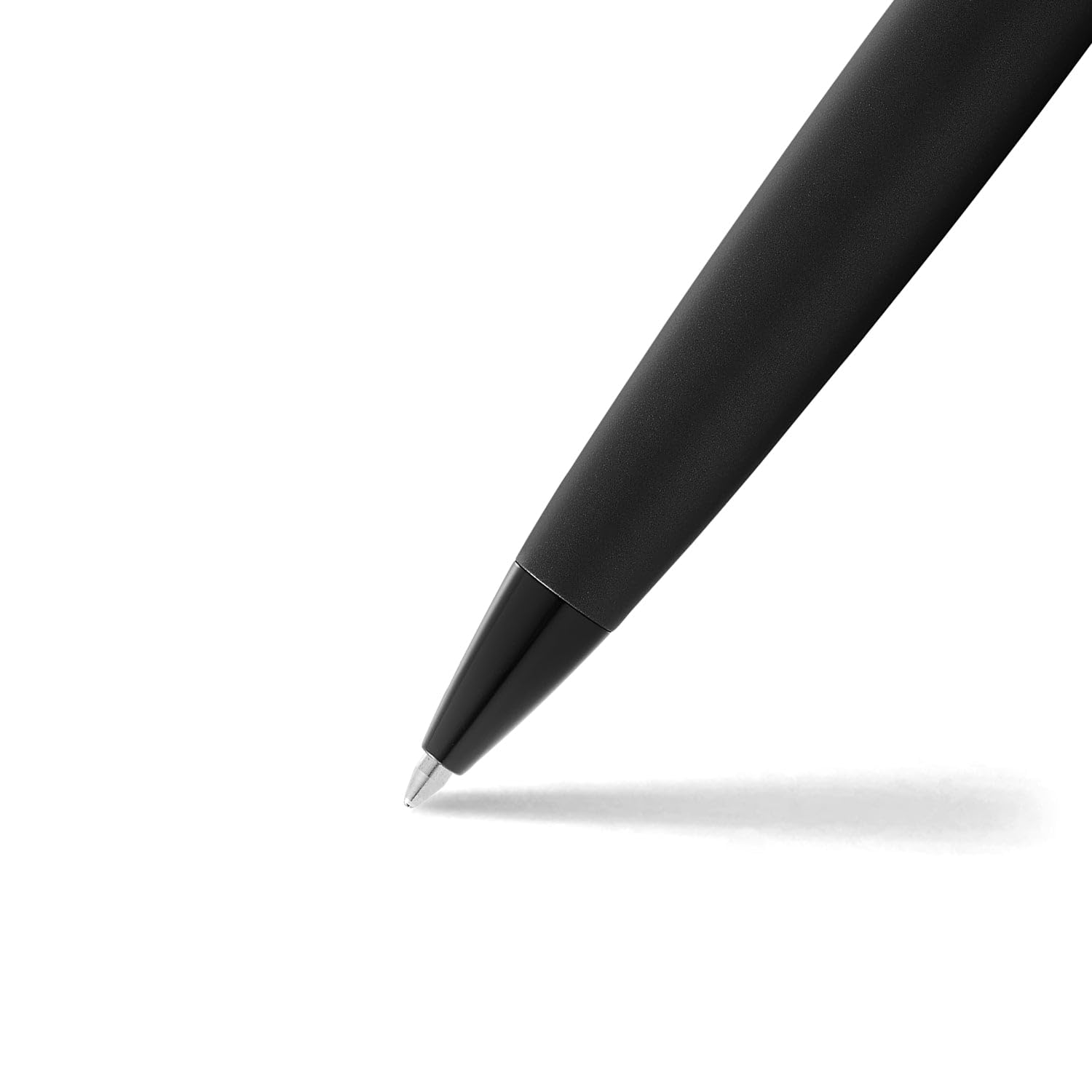 Sheaffer 300 E9343 - Bolígrafo Lacado Mate Con Bordes Negros Pulidos, Negro