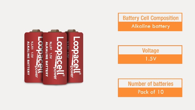 ANSMANN Batteria Alcalina LR1 Da 1,5 V, Confezione Da 8 Batterie Lady N - Foto 10