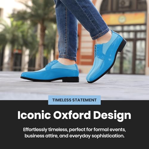 Image of Viotti 179, Casual Dress Oxford Shoes for Men, Satin Striped Lace-Ups, Men's Business Casual Leather & Satin Shoe, for All Formal Occasions