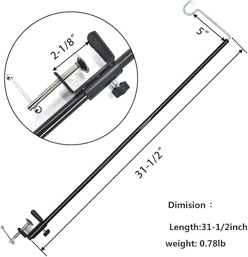 Miniatura 2 de Soporte para linterna de camping, soporte de lámpara plegable, luz de campamento, postes colgantes, farol, colgador para exteriores