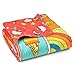 Northwest Hello Kitty Rainbow Red Twin Quilted Blanket, Comfy Couch Throw, Adults Boys Girls, All Seasons Blanket, 60 x 90 inches
