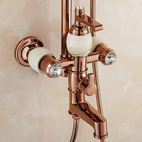 Robinet de salle de bains pour douche en laiton anti-calcaire et durable - 3
