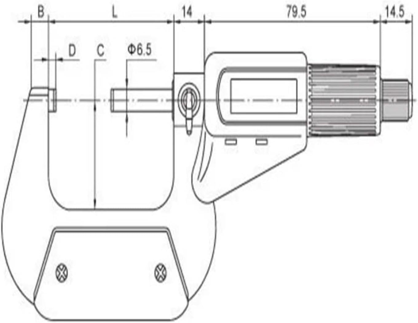 Electronic Outside Micrometers 0-25mm 25-50 50-75mm 75-100 * 0.001 Double Function Keys Digital Caliper(50-75mm)