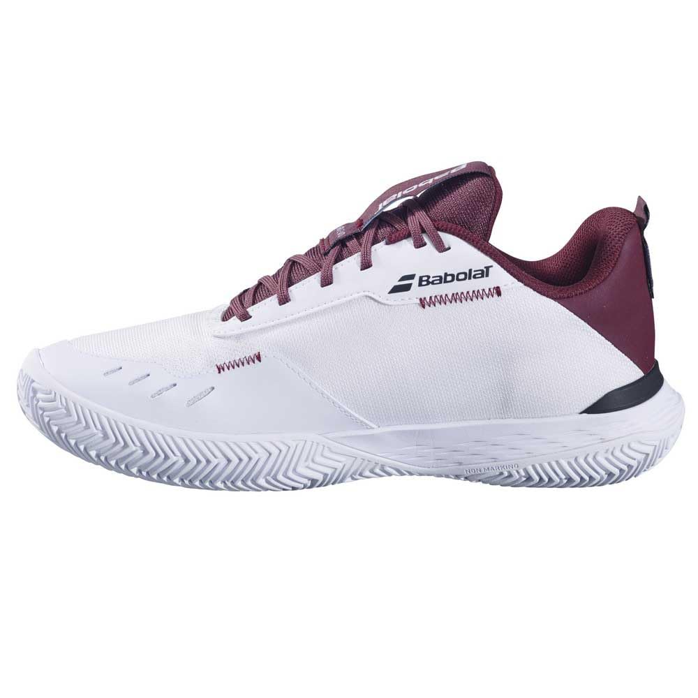 Babolat Herren SFX Evo Cly Tennisschuhe Sandplatzschuh Weiß-Dunkelrot Eu Neu