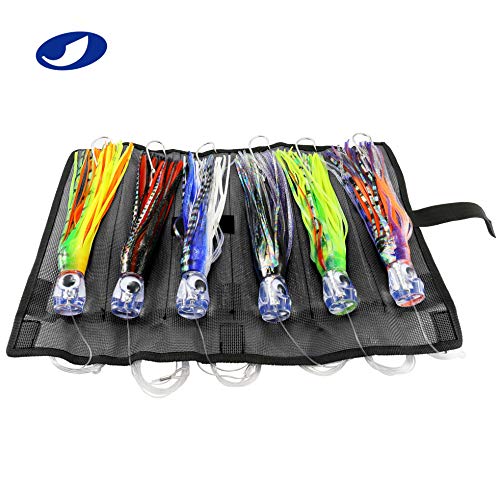 OCEAN CAT Set of 6 6'' inch Offshore Big Game Trolling Lure