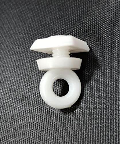 Image of FAPBADRI End Cap /Lock for C Channel /Curtain Track, Material: Plastic, Colour: White - 10 Pieces