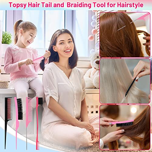 image for Evatage 1510Pcs Small Hair Rubber Bands with Hair Loop Styling Tool Co