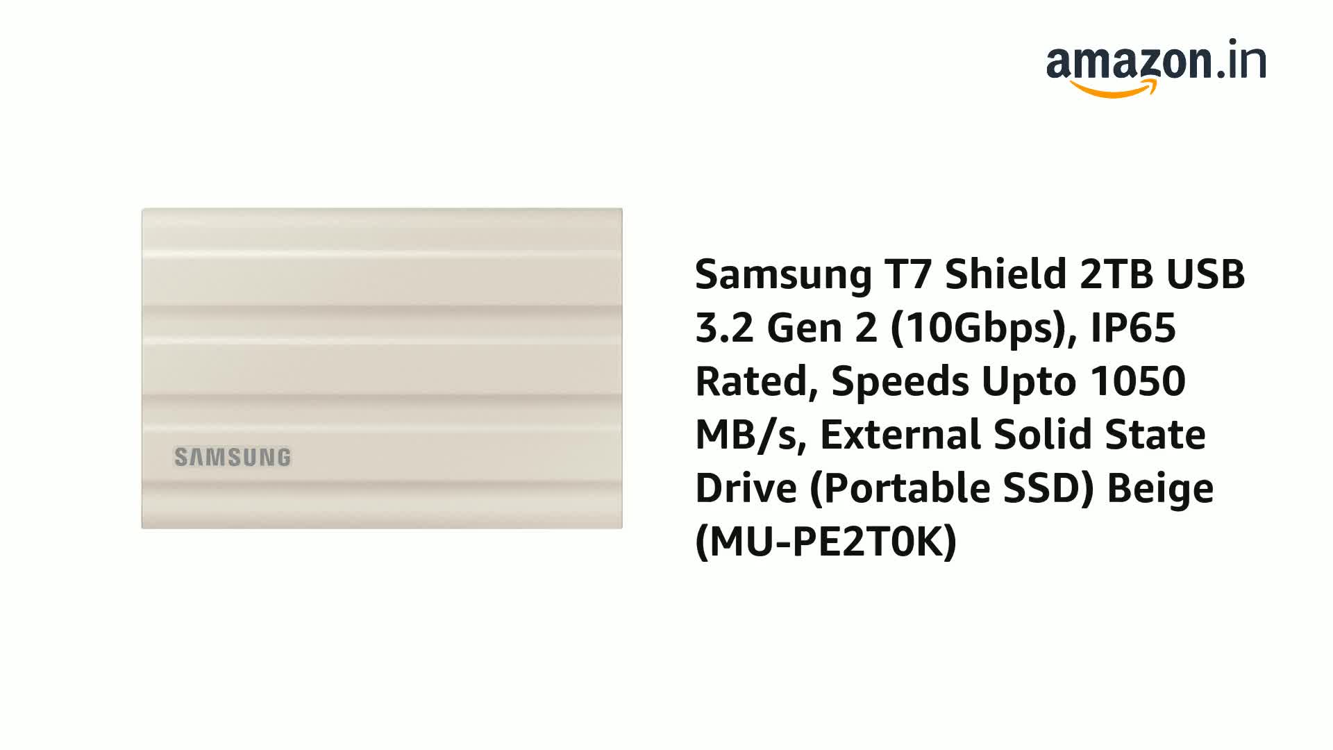 Samsung T7 Shield Portable SSD 2TB
