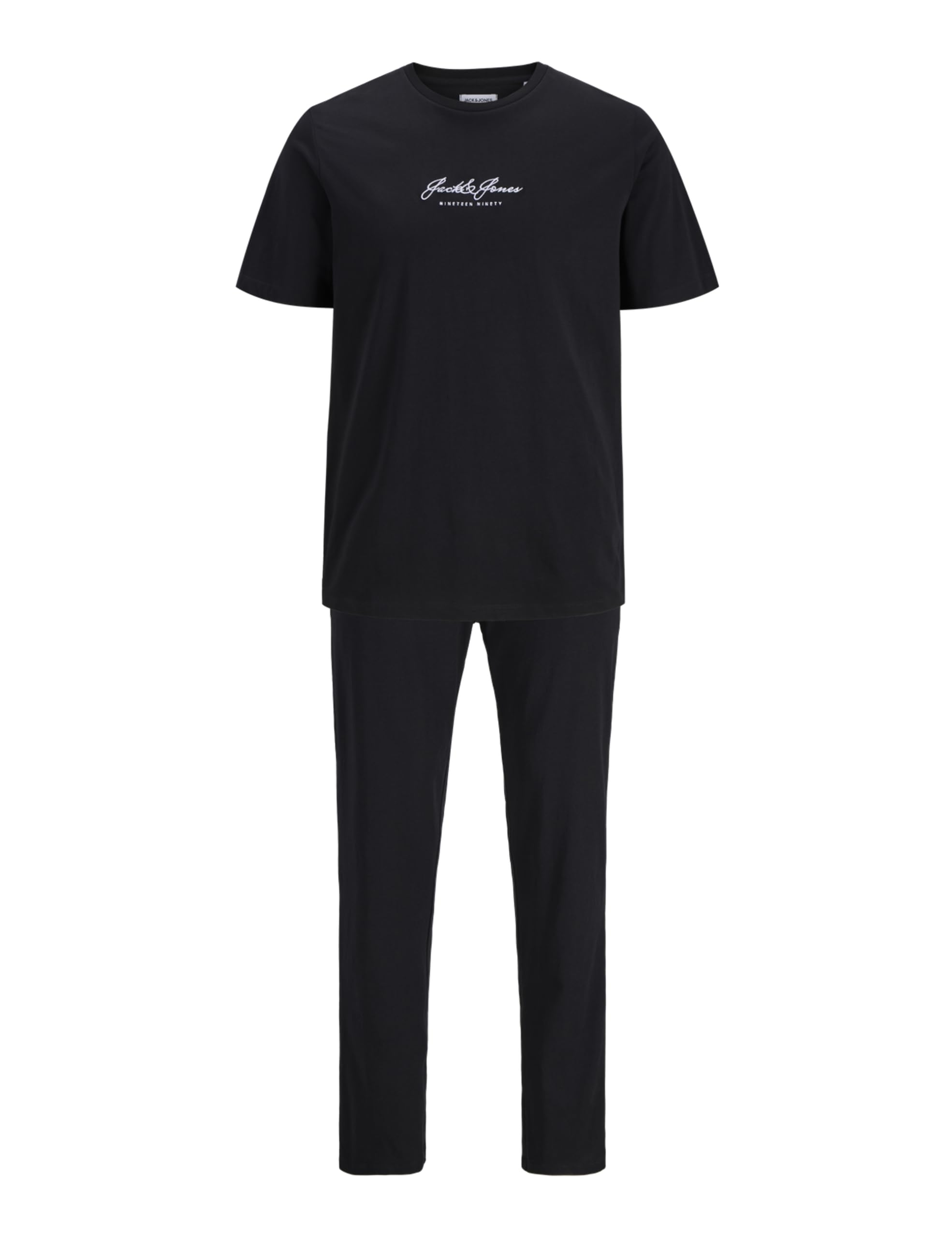 Jack & Jones Men's Black Jacclyde Ss Tee And Pants Giftbox, M