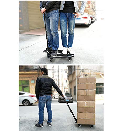 Carretilla multiusos plegable capacidad 225Kg 4 ruedas miniatura 3
