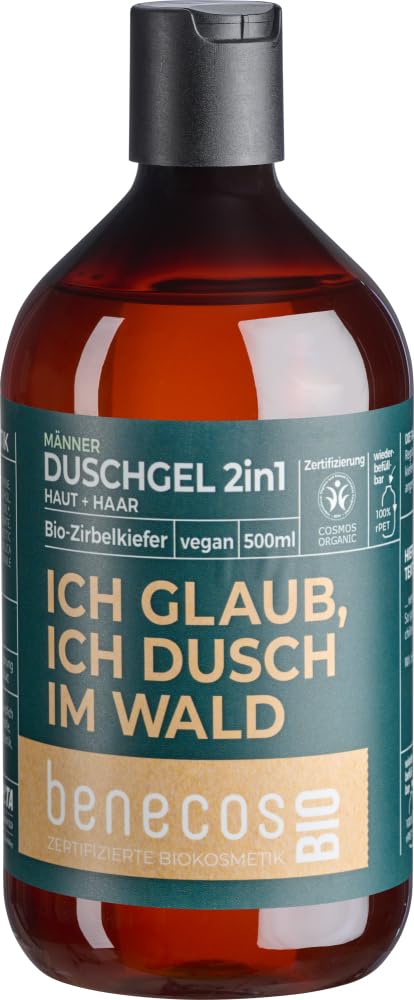 Benecos Zirbelkiefer Shower Gel, 2-in-1 Skin and Hair, 500 ml (2)