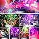 Fwiull Discolicht Partylicht mit Fernbedienung, DMX Musikgesteuert Disco Licht Party Lichter mit Stroboskop, DJ Projektor Lichter RGB LED Party Lampe für Halloween Weihnachten Klub (WRSL23)